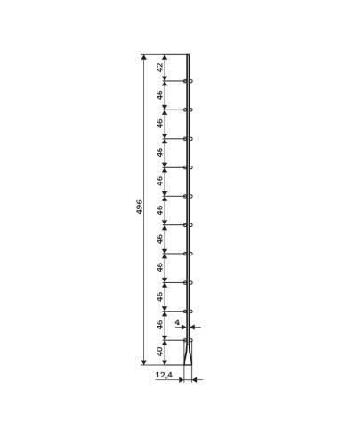 LATERAL Universal Montaje 500x498 mm