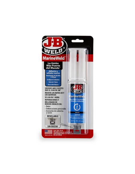 Jeringa EPOXI J-B Weld MARINE WELD ACERO 25 ml