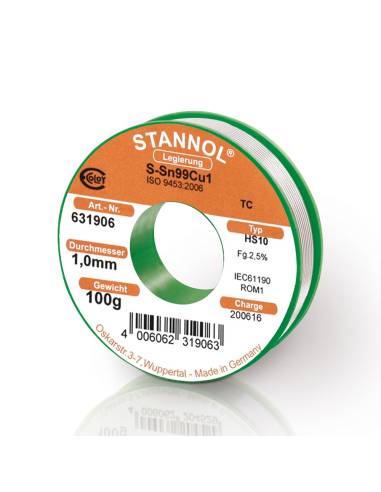 Ref. 631906 - ESTAÑO Sn99Cu1 Sin Plomo para...