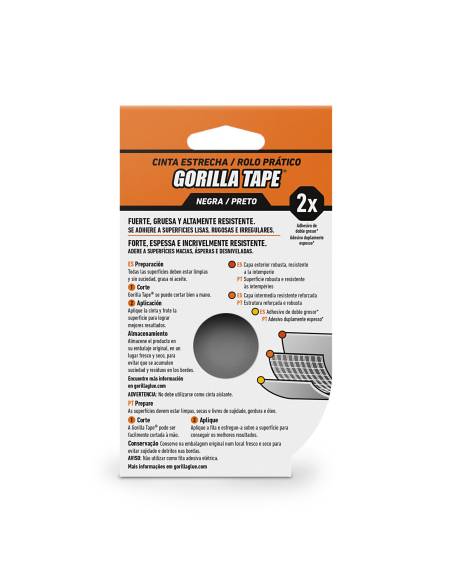 Cinta AMERICANA GORILLA ESTRECHA 9M X 25,4mm